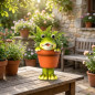 Macetero de Rana | Macetero Decorativo 19x35x24 cm | Maceta Jardin Terraza Interior | Ideal para Plantas Pequeñas