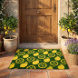 Zerbino Limone 75x45 cm | Tappeto antiscivolo e resistente | Materiale flessibile e riciclabile | Ideale per l'ingresso di casa