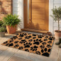 Felpudo Huellas 75x45 cm | Alfombra Antideslizante y Resistente | Material Flexible y Reciclable | Ideal para Entrada Hogar