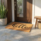 Tapis d'entrée Hello 75 x 45 cm | Antidérapant et résistant | Matière flexible et recyclable | Idéal pour l'entrée de la maison Tapis d'entrée Hello 75 x 45 cm | Antidérapant et résistant | Matière flexible et recyclable | Idéal pour l'entrée de la maison