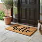 Hello Doormat 75x45 cm | Non-Slip and Durable Rug | Flexible and Recyclable Material | Ideal for Home Entrance