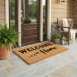 Tapis de bienvenue 75 x 45 cm | Tapis antidérapant et résistant | Matériau flexible et recyclable | Idéal pour l'entrée de la ma
