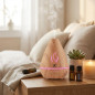 Aromatherapie-Luftbefeuchter (120 ml) | Diffusor für ätherische Öle mit LED-Beleuchtung | 11,7 x 16 cm | Timer bis zu 6 Stunden