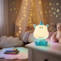 Luminária Noturna Unicórnio para Crianças | LED Recarregável com 8 Modos de Luz | Ambiente Mágico para Quartos