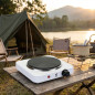 Réchaud électrique 1 brûleur | Plaque de cuisson électrique 1000 W | Réchaud portable 23.5x21x6.5 6,5 cm | Réchaud de camping