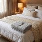 Couverture chauffante pour lit 130 W | Couverture chauffante 160 x 130 cm | 10 niveaux de chaleur | Chauffe-lit avec minuterie 9