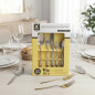 Set di posate in acciaio inossidabile da 20 pezzi | Set di posate professionali da 4 mm | Utensili da cucina resistenti | 4 cope Set di posate in acciaio inossidabile da 20 pezzi | Set di posate professionali da 4 mm | Utensili da cucina resistenti | 4 cope