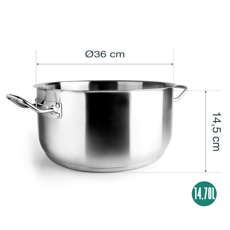 Lacor Edelstahl-Auflaufform 36 cm (ohne Deckel)