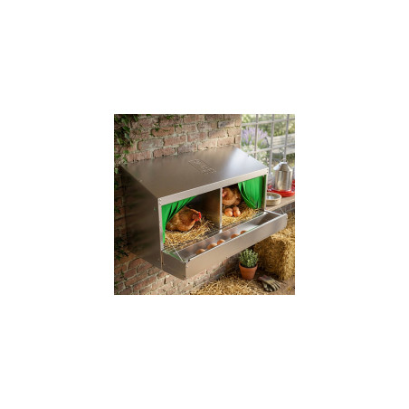 Nido collettivo per galline 1 Piano, per 50 galline 118x50x53,5 cm