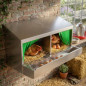 Nido collettivo per galline 1 Piano, per 50 galline 118x50x53,5 cm