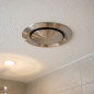 Grille de ventilation ronde réglable en acier inoxydable Ø100 mm | Grille réglable pour conduits et extraction d'air