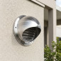 Grille de ventilation ronde fixe en acier inoxydable Ø100 mm | Grille pour conduits et extraction d'air