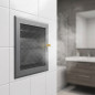 Rejilla de Ventilación Gris Regulable 15x15 cm con Salida Ø80 mm | Rejilla de Aire Ajustable Ventilación y Extracción
