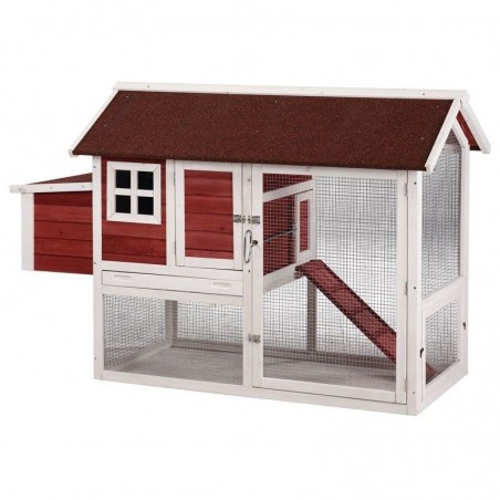 Budapest wooden chicken coop 171x81x110 cm