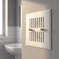 Adjustable White Ventilation Grille 15x15 cm with Ø120 mm Outlet | Adjustable Air Grille for Ventilation and Extraction