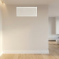 Griglia di ventilazione in metallo con pre-telaio 50x20 cm bianca | Ventilazione e condotti