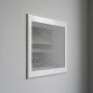 Metal Ventilation Grille with Pre-frame 20x20 cm White | Ventilation and Ducts