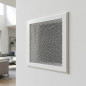 Grille de ventilation métallique avec cadre intégré 15 x 15 cm blanche | Ventilation et conduits