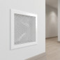 Grille de ventilation métallique avec cadre intégré 15 x 15 cm blanche | Ventilation et conduits