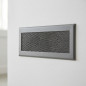 Metal Ventilation Grille with Pre-frame 20x8 cm Grey | Ventilation and Ducts
