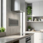 Metal Ventilation Grille with Pre-frame 20x8 cm Grey | Ventilation and Ducts