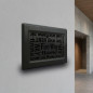 Fixed Ventilation Grille with Black Pre-Frame Alphabet Series 30x17 cm | Ducts and Air