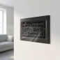 Rejilla Ventilación Fija con Premarco Negra Serie Alfabeto 30x17 cm | Conductos y Aire