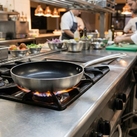 Lacor 40cm Aluminum Frying Pan | Suitable for Ceramic, Electric, and Gas Hobs | Non-Stick Coating | Ergonomic Handle