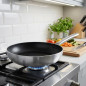 Lacor 40cm Aluminum Frying Pan | Suitable for Ceramic, Electric, and Gas Hobs | Non-Stick Coating | Ergonomic Handle