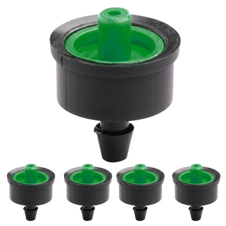200 x Self-compensating dripper 2 liters/hour non-removable, black