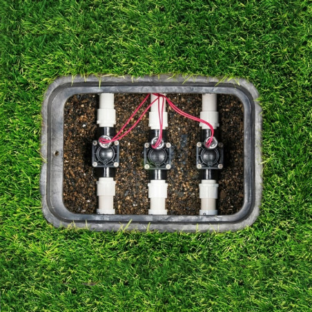 Electrovalvula de Riego 1" PGV100 Hunter| Pack 8 Electroválvula Jardin 24V | Valvula de Riego para Programador Electrico