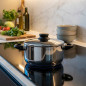 Casserole Lacor 20 cm en acier inoxydable avec couvercle | Compatible tous feux | Capacité 2 L et hauteur 10 cm | Lavable au lav