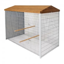 Parc pour Poules 150x80x110 cm | Habitat Idéal pour Oiseaux, Poules et Aviculture | Résistant et Polyvalent