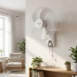 Orbegozo 3-Speed Wall Fan | Silent Oscillating Fan 45W 40cm | Adjustable Tilt Head