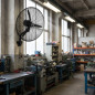 Ventilador de parede industrial Orbegozo com 3 velocidades | Ventilador oscilante de 180 W e 65 cm | Cabeça multidirecional