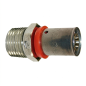 Set di 5 Raccordi maschio 3/4'' per tubo multistrato da 20 mm, uso con macchina aggraffatrice, grigio Set di 5 Raccordi maschio 3/4'' per tubo multistrato da 20 mm, uso con macchina aggraffatrice, grigio
