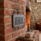 Cast Iron Ventilation Grille for Recessed Installation 17.5x7.5 cm | Adjustable Decorative Grille for Fireplaces and Ventilation