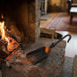 Pala de Hierro Antracita 10 mm | Cepillo para Limpieza de Chimeneas y Estufas