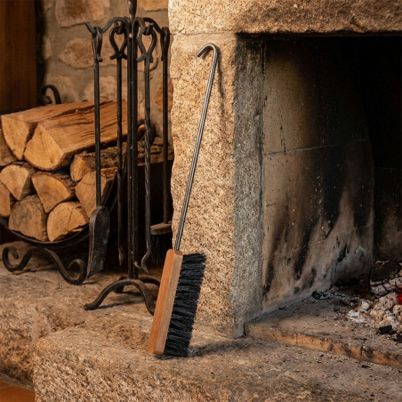 Escobilla de Hierro Antracita 10 mm | Cepillo para Limpieza de Chimeneas y Estufas