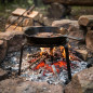 Trebede de Hierro para Chimenea 23x26 cm | Soporte para Ollas y Sartenes en Fuego y Brasas