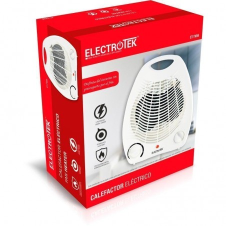 Electric heater with 2 temperature settings, 1000/2000W