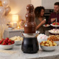 3-Tier Chocolate Fountain, 38 cm, Stainless Steel with Warming Function | Fondue Tower