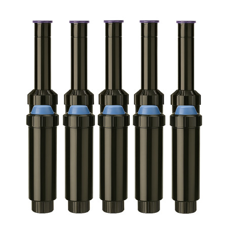 Lot de 5 diffuseurs escamotables NP 10 cm avec buse KVF-8 | Portée de 2,4 m | Réglable de 0° à 360° | Arrosage précis | Petits j