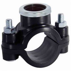 Pacote com 4 colares de irrigação de 32 mm x 3/4". Conexões para instalação de sistemas de irrigação, como aspersores, difusores