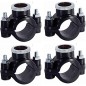 Set di 4 collari per irrigazione da 32 mm x 3/4''. Raccordi per l'installazione di elementi di irrigazione come irrigatori, diff
