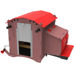 Fixed Chicken Coop with 7L Water Tank 73x83x79 cm | Capacity for 6-9 Laying Hens