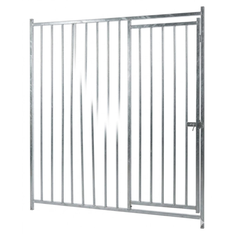 Frontale a sbarre per cuccia per cani con porta 200x185 cm | Cuccia per cani con porta e separazione di 5 cm