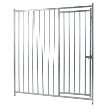 Grades frontais para canil com porta 200x185 cm | Canil com porta e separação de 5 cm