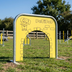 Barrière pour chien 94 x 15 x 100 cm | Obstacle d'agilité pour l'entraînement et les circuits canins