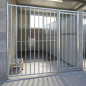 Front of Bars for Dog Kennels with Door 200x185 cm | Dog Kennel with Door and 5 cm Separation